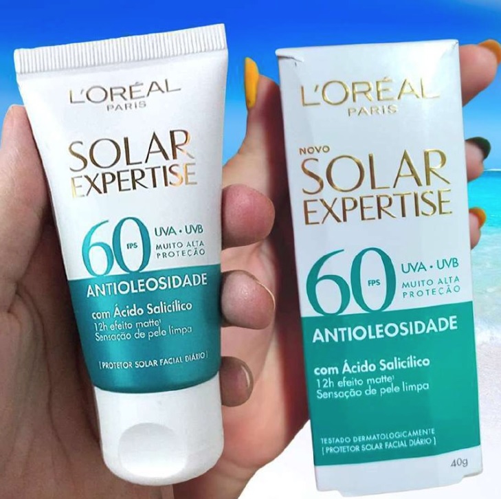 Protetor Solar Facial L’Oréal Paris Solar Expertise Antioleosidade Fps60 40G