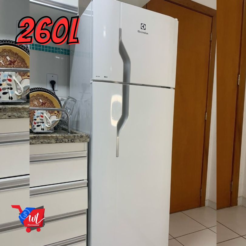 Refrigerador 260L 2 Portas Classe A 220 Volts, Branco, Electrolux