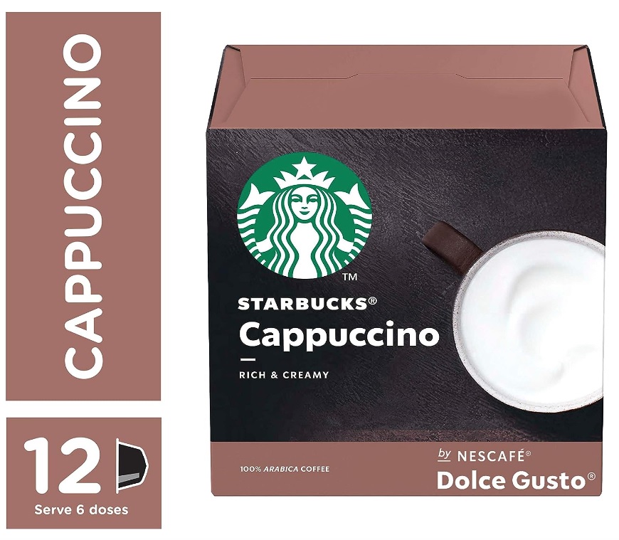 STARBUCKS Café Em Cápsula Starbucks Nescafé Dolce Gusto Cappuccino 12 Cápsulas