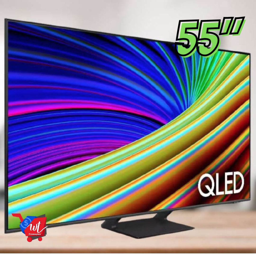 Samsung Smart Tv Qled 4k 55q65c 2023 Tela Sem Limites 55 Wt Promoções 4490