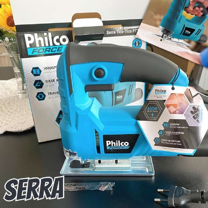 Serra Philco Ptt01 450w 127v Preto/azul