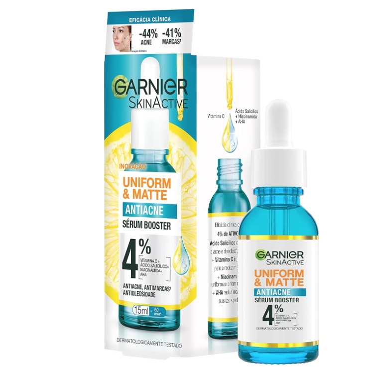 Sérum Antiacne Facial Uniform & Matte 15ml Garnier