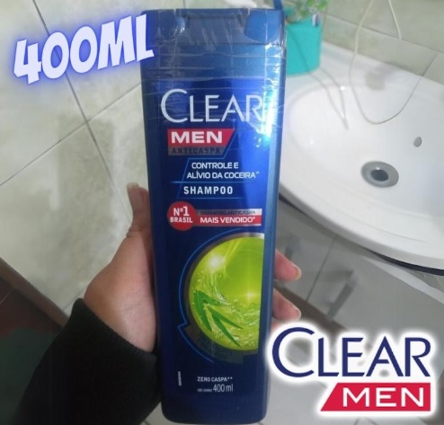 Shampoo Clear Anti Caspa Men 400ml Controle de Coceira