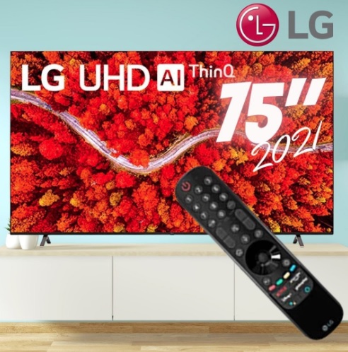 Smart Tv 75” 4k Uhd 75up8050 Thinq Ai Hdr Bluetooth LG