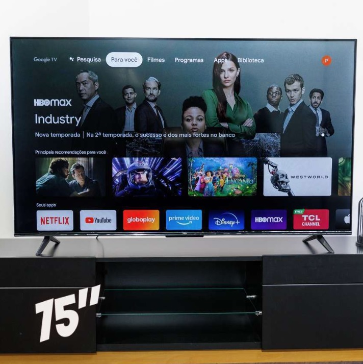 TCL LED SMART TV 75” P635 4K UHD GOOGLE TV
