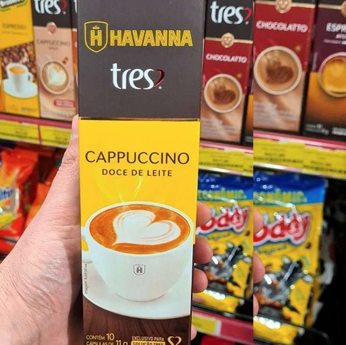 TRES Cápsula De Cappuccino Doce De Leite Havanna