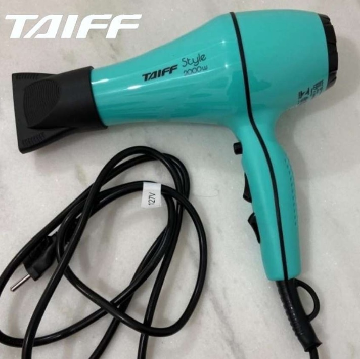 Secador Taiff Style 2000w Azul Tiffany, Taiff, STYLE 331, AZUL, Pequeno