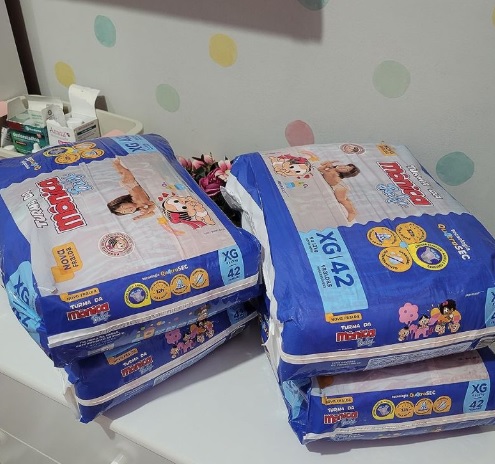 Turma da Monica Baby – Fralda, Tamanho XG (9 a 13 kg), 42 Unidades