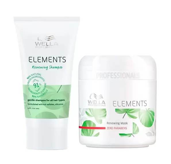 Wella Professionals Elements Renewing Kit ShampooTravel Size + Máscara