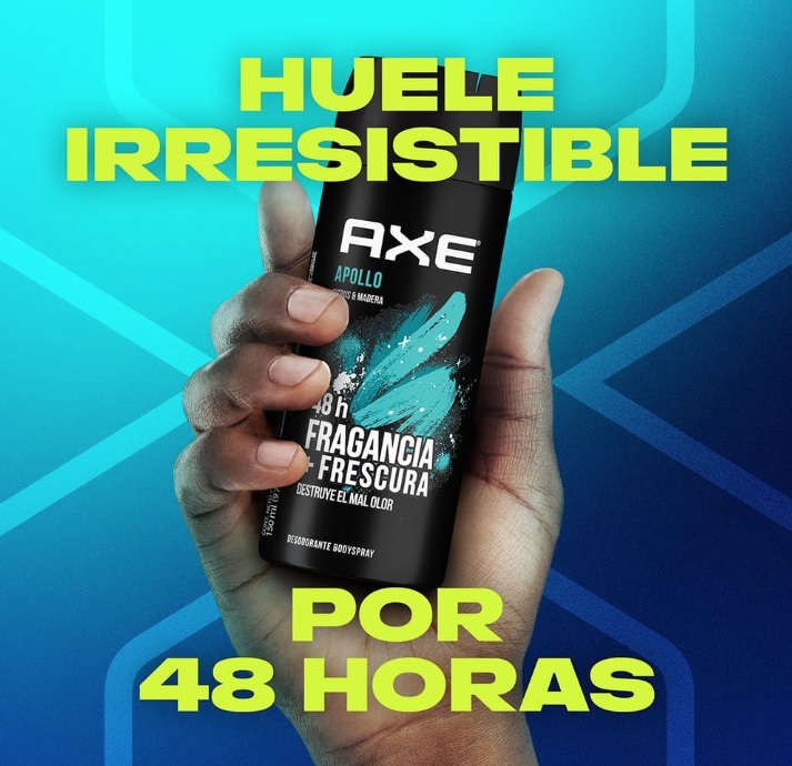 AXE Antitranspirante Aerosol Apollo Proteção + Perfume Vetiver E Mandarina 150 Ml (89G)