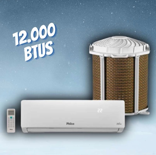 Ar-condicionado Split Philco Inverter 12.000 BTUs – Quente e Frio PAC12000ITQFM12W