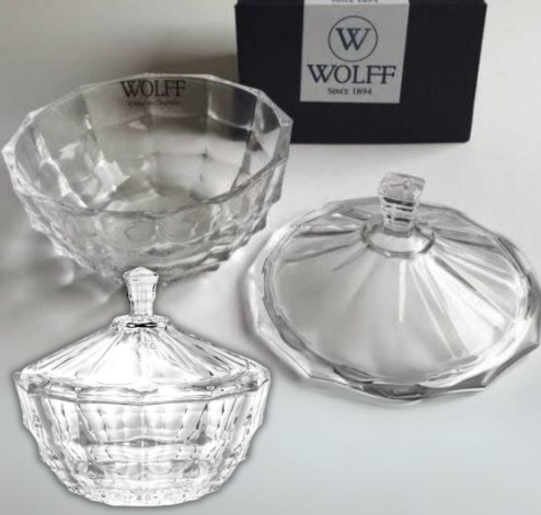 Bomboniere de Cristal com Tampa Wolff – Mauricius