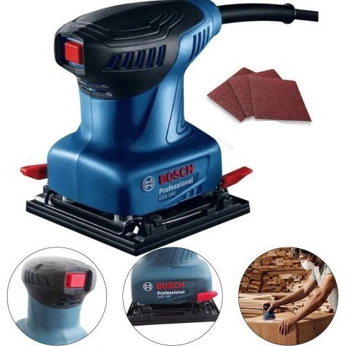 Bosch Lixadeira Orbital De Palma Gss 140 220W 220V Com 3 Lixas