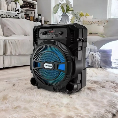 Caixa De Som Amplificada Bluetooth Ca80 120w Lenoxx Cor Preto 110V/220V