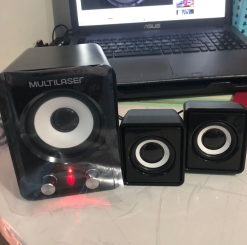 Caixa de Som 2.1 Subwoofer 14W RMS USB Conexão P2 Preto Multi – SP172