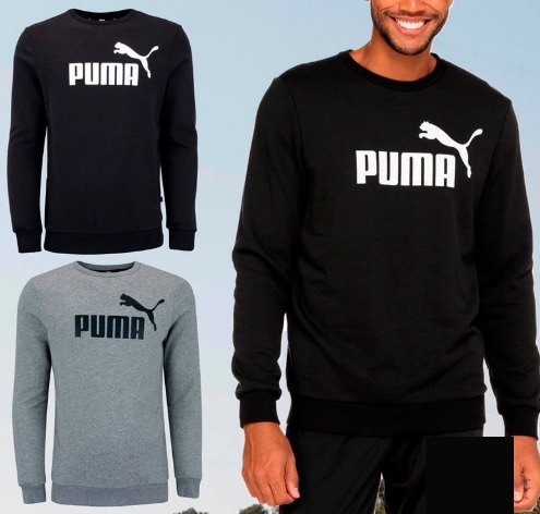 Casaco longo alternativo ESS Big Logo Crew FL, PUMA, Masculino