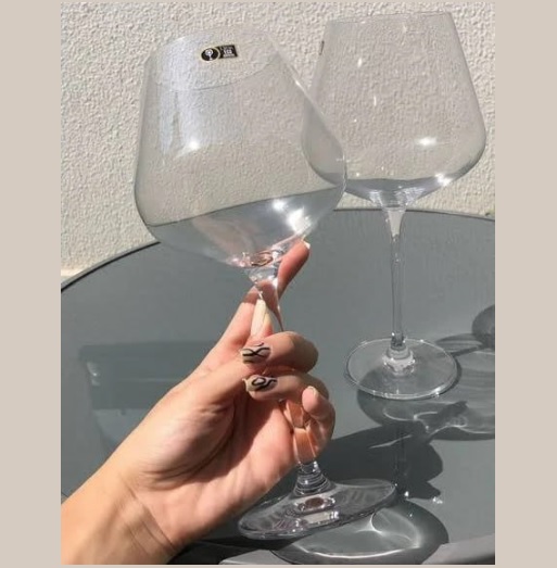 Conjunto 2 Taças para Vinho de Cristal Ecológico Elegance L’Artisan 880ml – Lyor