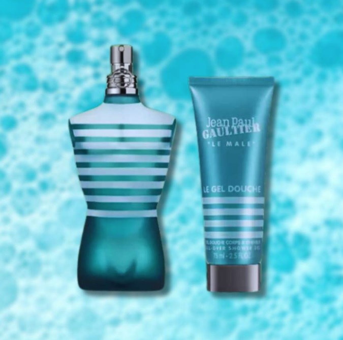 Conjunto Le Male Jean Paul Gaultier Masculino – Eau de Toilette 75ml + Gel de Banho 75ml
