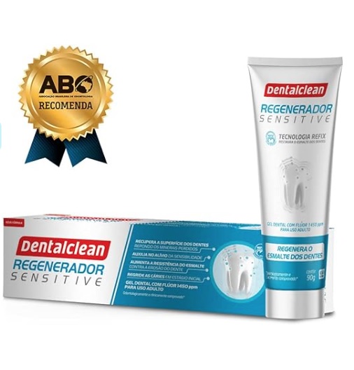 Creme Dental Regenerador +Sensitive Dentalclean 90g – Único com tecnologia Refix, Dentalclean