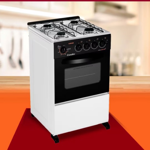 Fogão 4 Bocas Esmaltec Branco – Acendimento Automático Caribe