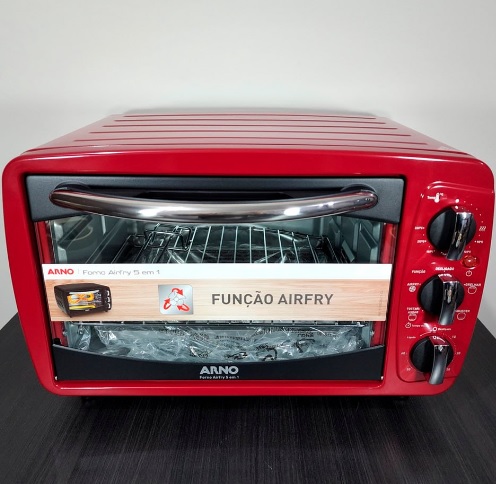 Forno de bancada elétrico Arno Airfry 5 em 1 20L vermelho 127V