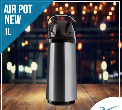 Garrafa Térmica Air Pot, Invicta, Inox, 1.0L