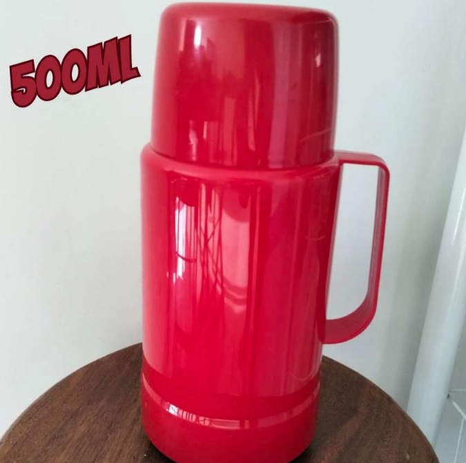 Garrafa Térmica Glt Rolha 500ml Vermelho Velvet Invicta