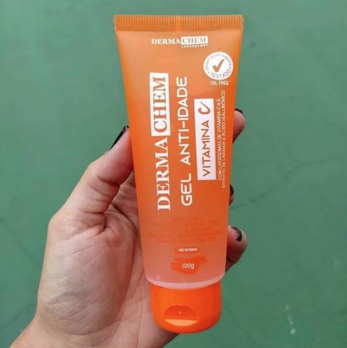 Gel Facial Anti Idade Vitamina C Dermachem, 100 g