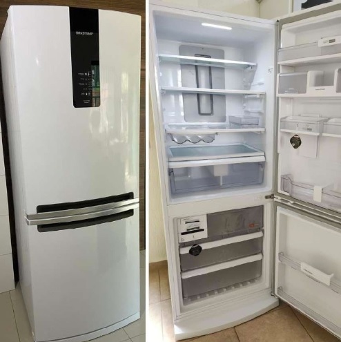 Geladeira Brastemp Frost Free Inverse 443 litros Branca com Turbo Ice – BRE57AB