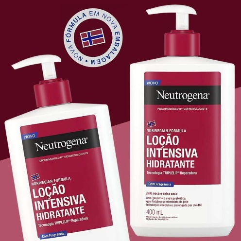 Hidratante Corporal Neutrogena Norwegian Formula Intensivo com Fragrância 400ml