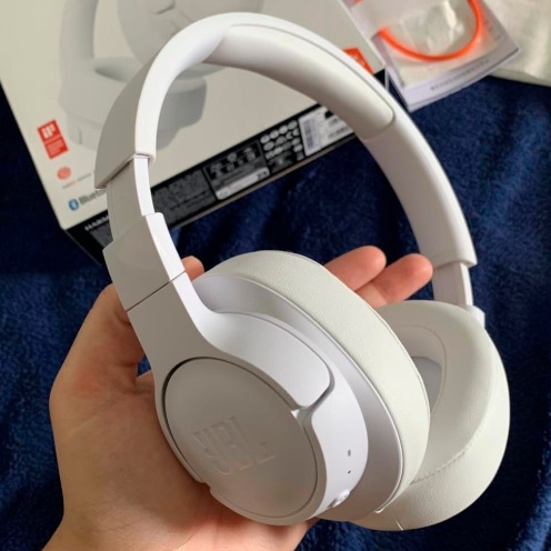 JBL, Fone de Ouvido Over-Ear, Tune 720BT, Bluetooth, Cabo Removível – Branco