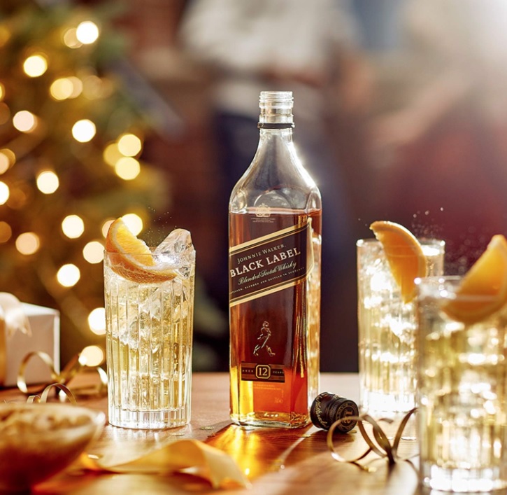 JOHNNIE WALKER Whisky Black Label 12 anos, 50ml