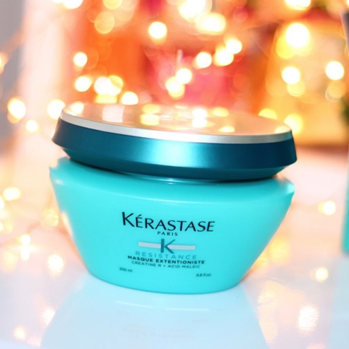 Kérastase Máscara Resistance Masque Extentioniste, Cabelos danificados ou quebradiços, Reconstrução, Creatine , Ácido Maleico, 200 ml