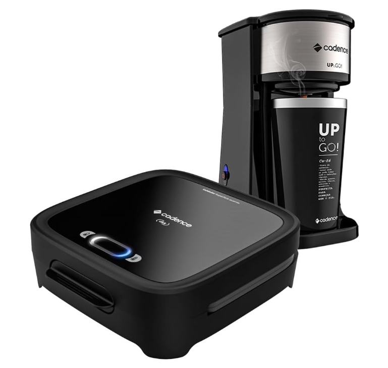 Kit Click Cadence – Sanduicheira e Cafeteira To Go – 127V