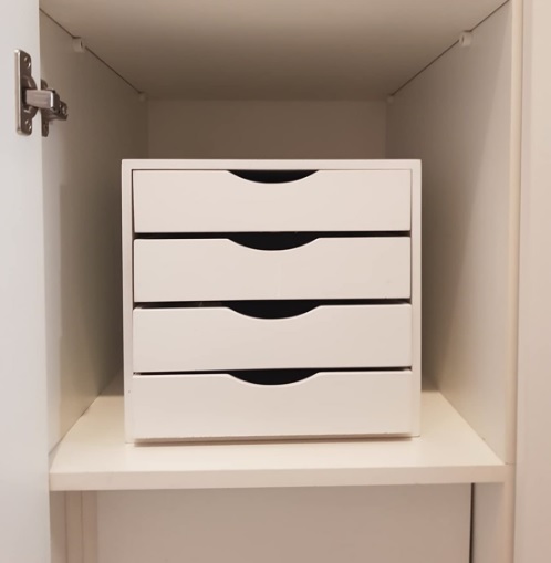 Módulo Easy Box 4 Gavetas, Mdf Branco – Souza & Cia (Ref: 3336)