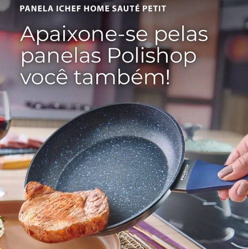 Panela Polishop iChef Home Sauté Petit Shark Series Azul 20cm