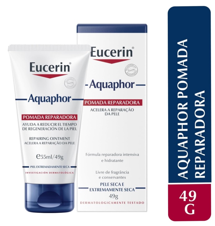 Pomada Reparadora Eucerin Aquaphor Peles Secas E Sensibilizadas Com 49G