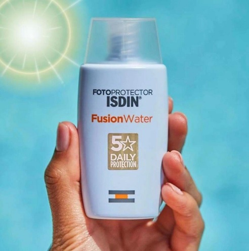 Protetor Solar Facial Isdin Fusion Water Fps 60 Sem Cor 50ml