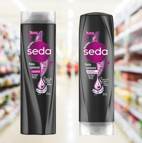 Seda Pretos Luminosos Shampoo Uso Diário, 325 ml