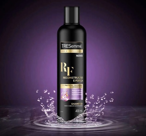 TRESemmé Reconstrução e Força – Shampoo para cabelos danificados, 400ml