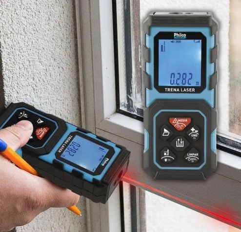 Trena Laser Philco Force c/ memória e calculadora PTL01