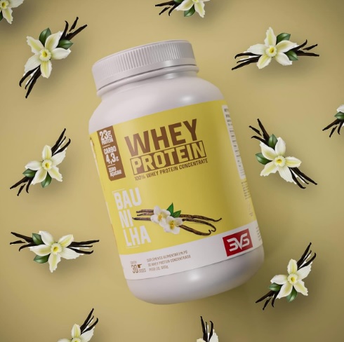 Whey Concentrado 100% Whey Protein 3VS Nutrition – 900g (Baunilha)