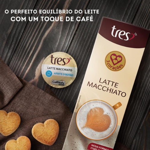 3 Corações Cápsula Tres Latte Macchiato