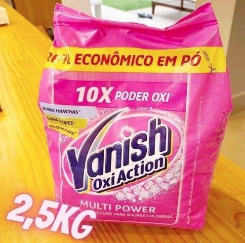 Vanish Tira Manchas Em Pó Multi Power Oxi Action 2 5Kg Refil Econômico Para Roupas Coloridas