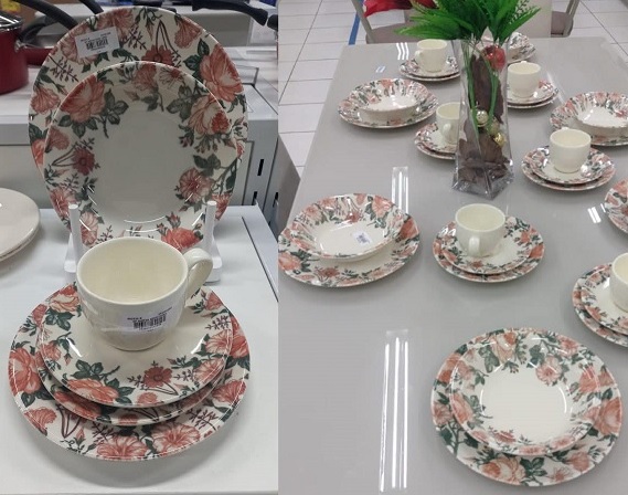 Aparelho de Jantar Chá 30 Peças Haus Cerâmica – Redondo Soho Camelia