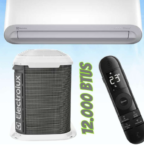 Ar-Condicionado Split 12000 BTUs Electrolux Color Adapt Só Frio UI12F/UE12F 220V