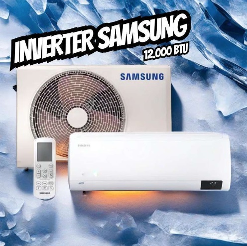 Ar-condicionado Split Inverter Samsung WindFree Connect Sem Vento 12.000 BTUs Frio AR12CVFAMWKNAZ 220V