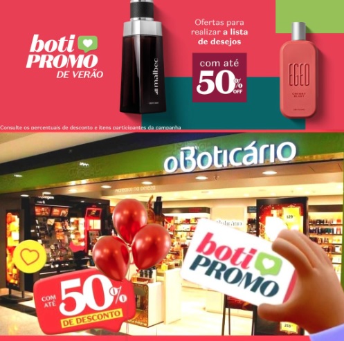 Boti Promo com ofertas de até 50% off + Brinde Cuide-se Bem Banana 50ml em compras acima de R$ 199 ou no APP