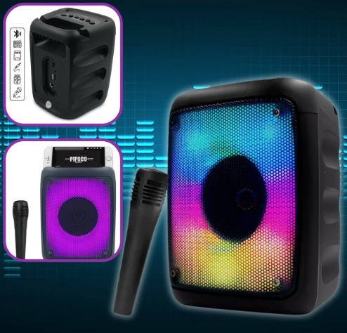 Caixa Caixinha Som Bluetooth Portátil Potente Graves Led Usb