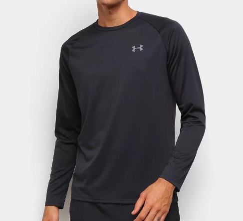 Camiseta Manga Longa Under Armour Tecv 2.0 LS Masculina